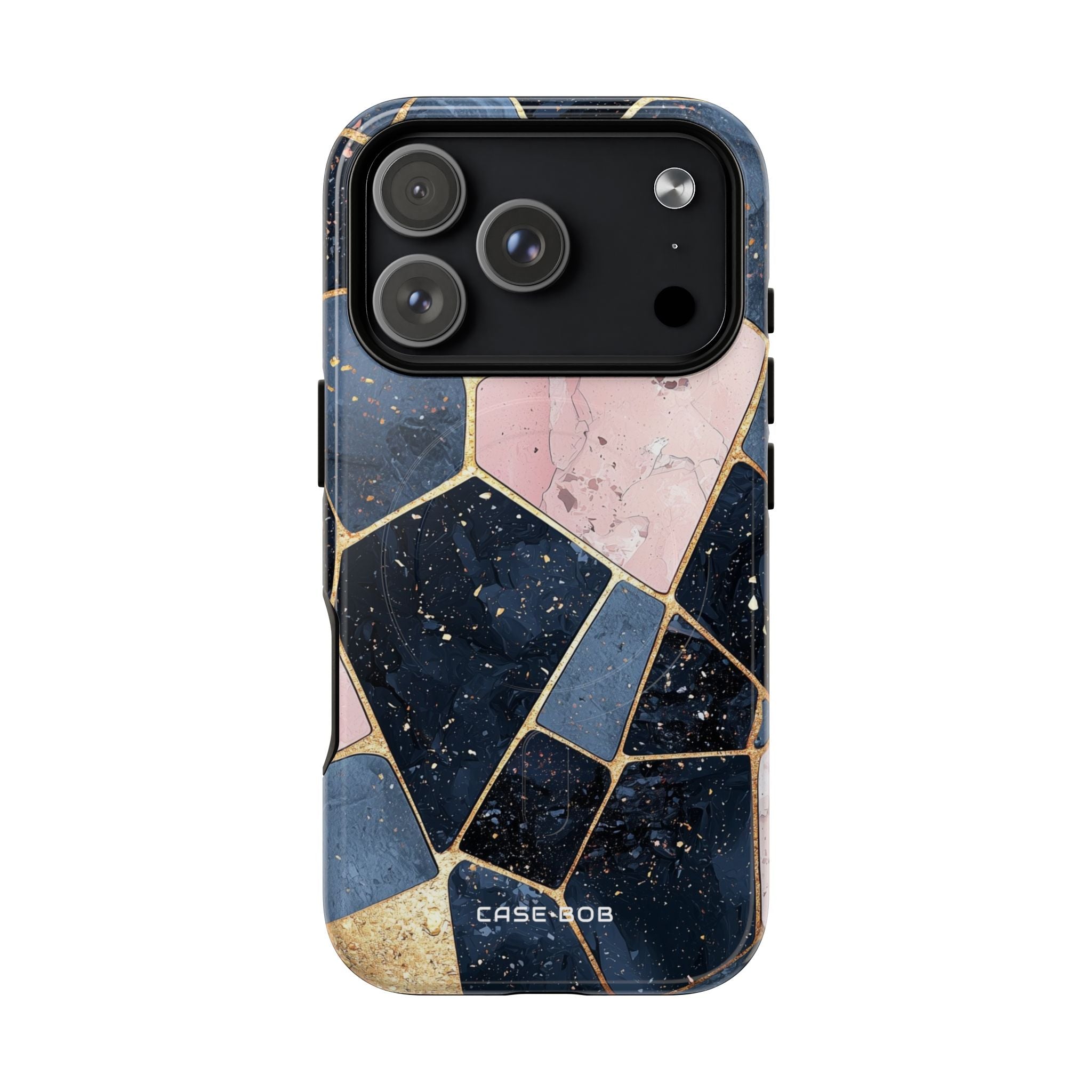 Golden Mosaic iPhone 17 Pro Case - Tough+ - CASE•BOB