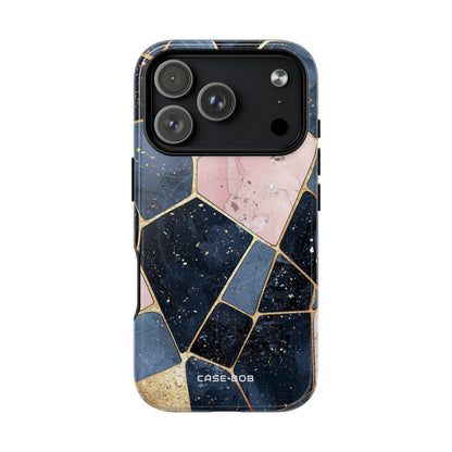 Golden Mosaic iPhone 17 Pro Case - Tough+ - CASE•BOB