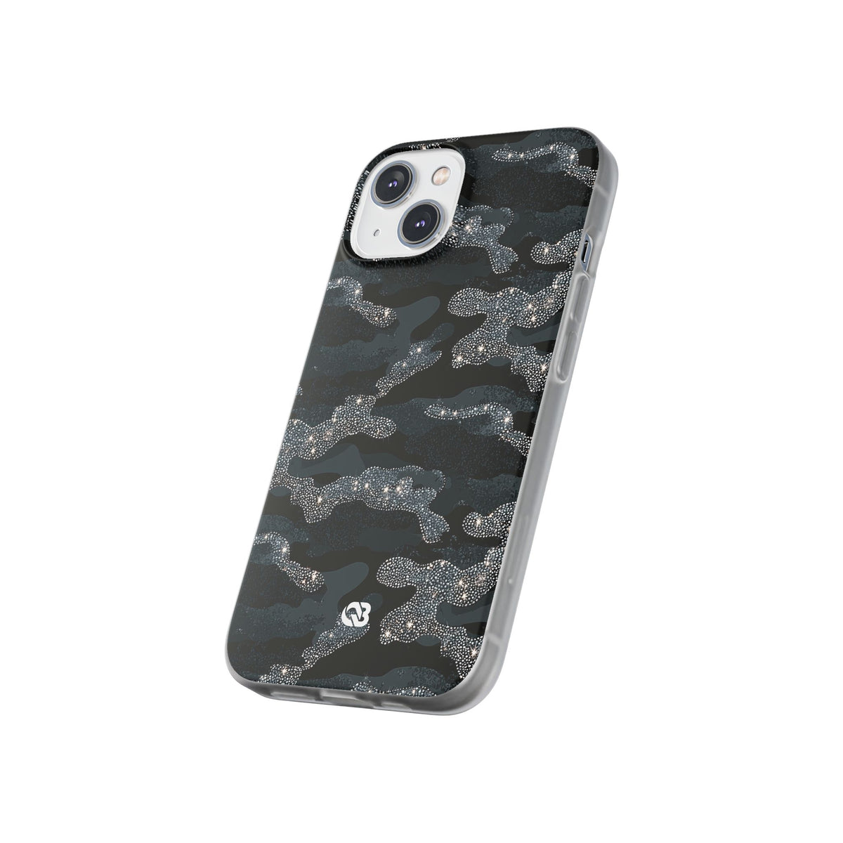 Glitter Shadow Camo · Lite Phone Case for iPhone ·  Black