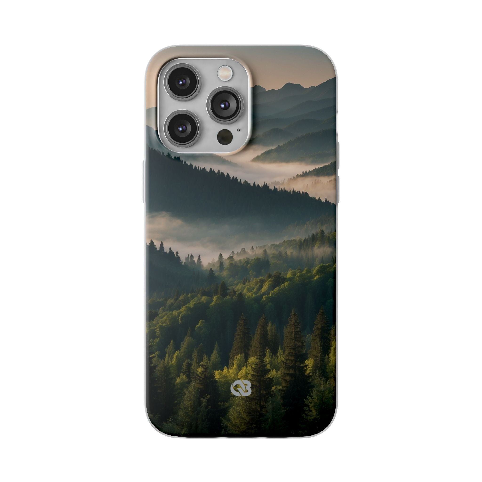 Foggy Mountain Ridge · Soft Phone Case for iPhone
