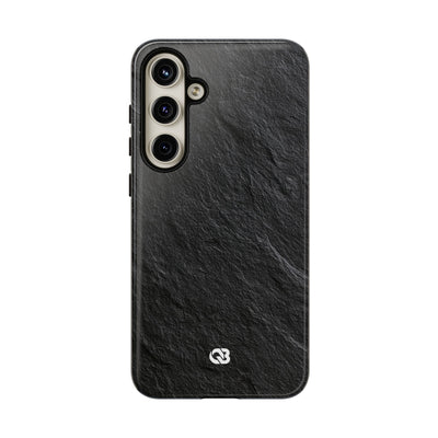 Black Tough Phone Case for Samsung - Raw Obsidian Slate