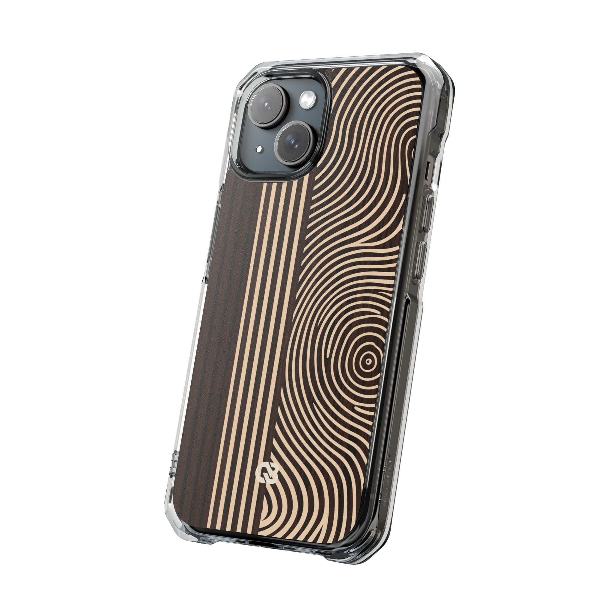 Brown Impact MagSafe Phone Case for iPhone - Espresso Sand Ridge