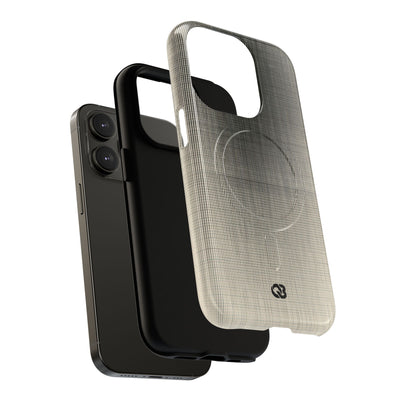 Beige Tough 2.0 Magsafe Phone Case for iPhone - Carbon Screen Grid