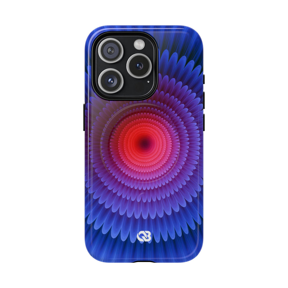 Radial Spectrum Bloom · Tough 2.0 Magnetic Phone Case for iPhone · Blue