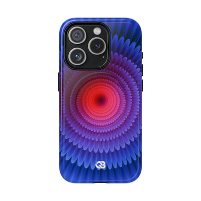 Radial Spectrum Bloom · Tough 2.0 Magnetic Phone Case for iPhone · Blue