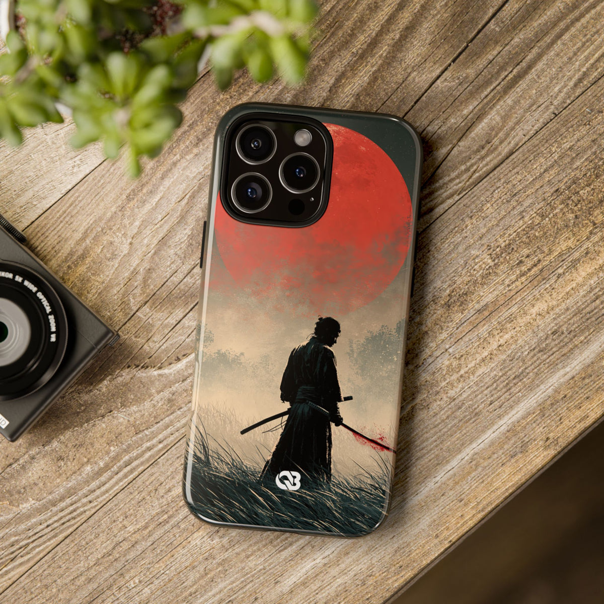 Crimson Moon Ronin · Tough Phone Case for iPhone · Red