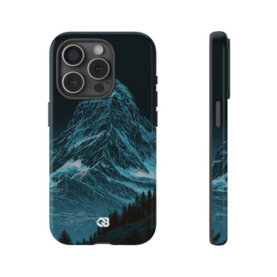 Glacial Alpine Peak · Tough Phone Case for iPhone · Blue