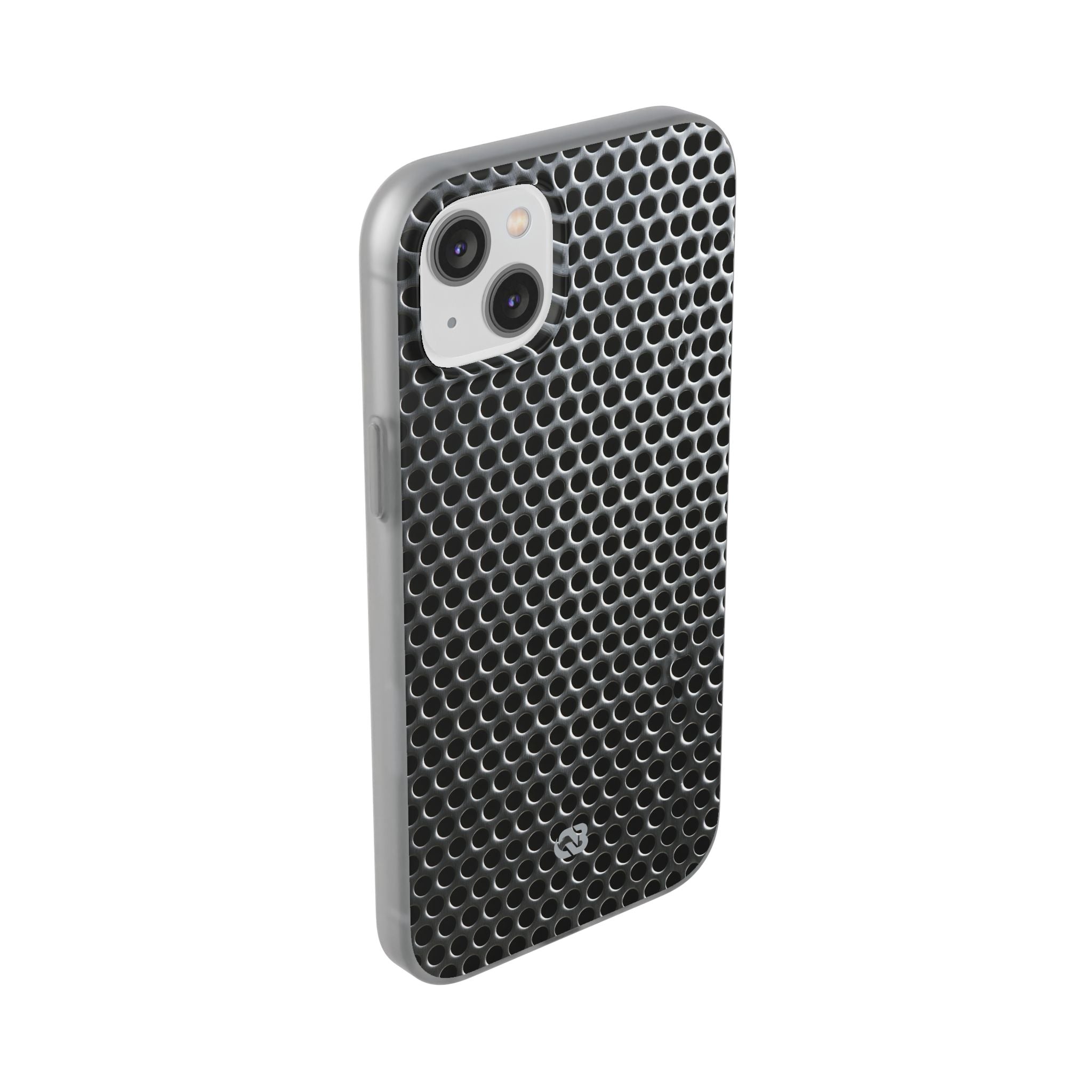 Silver Lite Phone Case for iPhone - Brutalist Steel Mesh