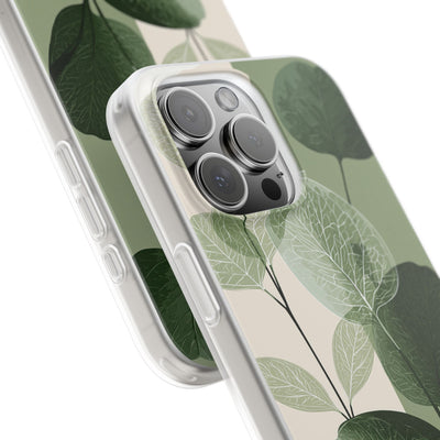 Green Lite Phone Case for iPhone - Sage Leaf Skeletals