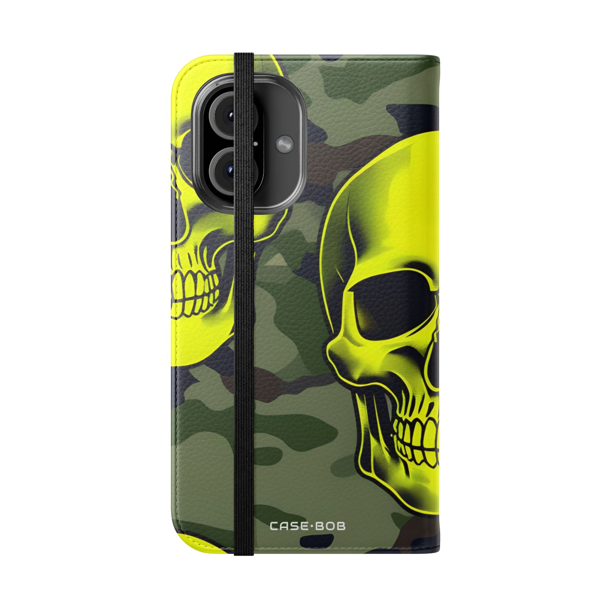 Neon Skull Camo - iPhone 16  Case - Wallet