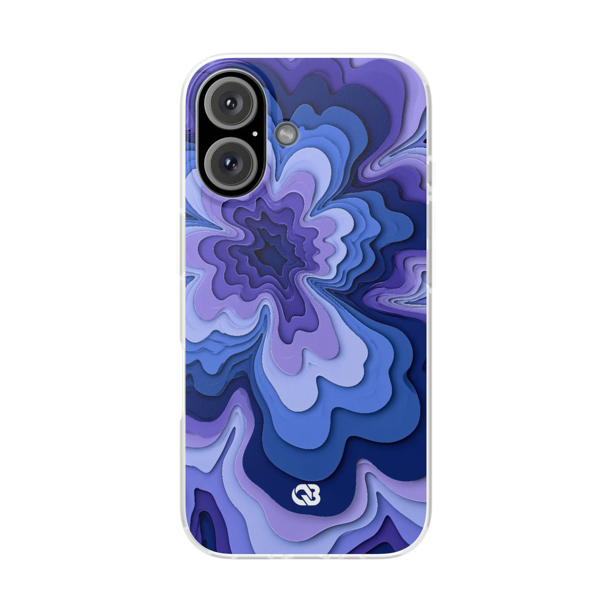 Periwinkle Strata Bloom · Lite Phone Case for iPhone ·  Purple