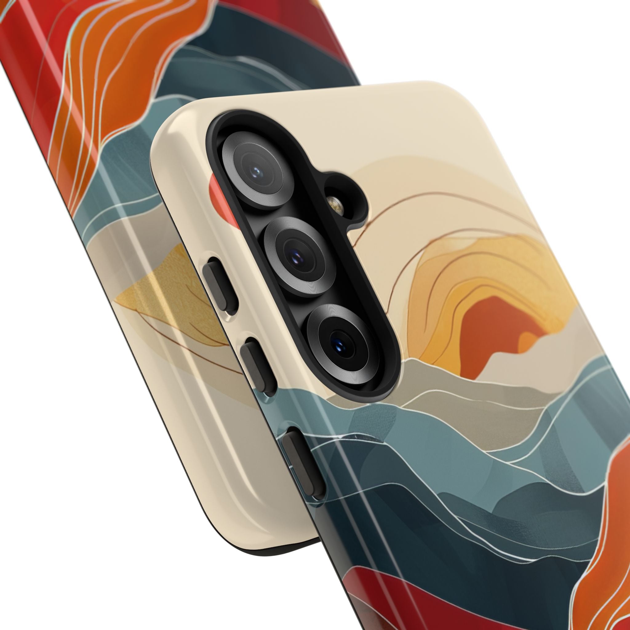 Auringonpaisteiset harjanteet Samsung S25 Plus -kova suojus