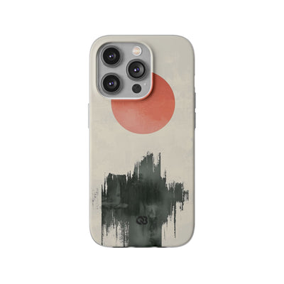 Crimson Sun Strokes · Soft Phone Case for iPhone