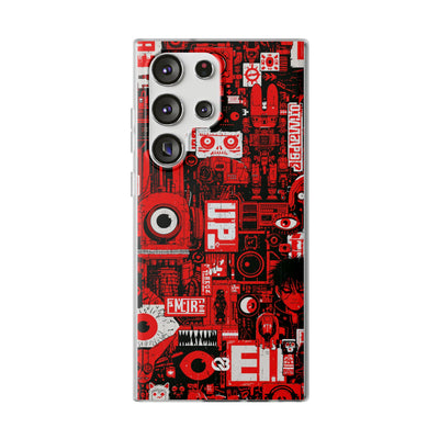 Neo Mecha Collage · Lite Phone Case for Samsung · Red