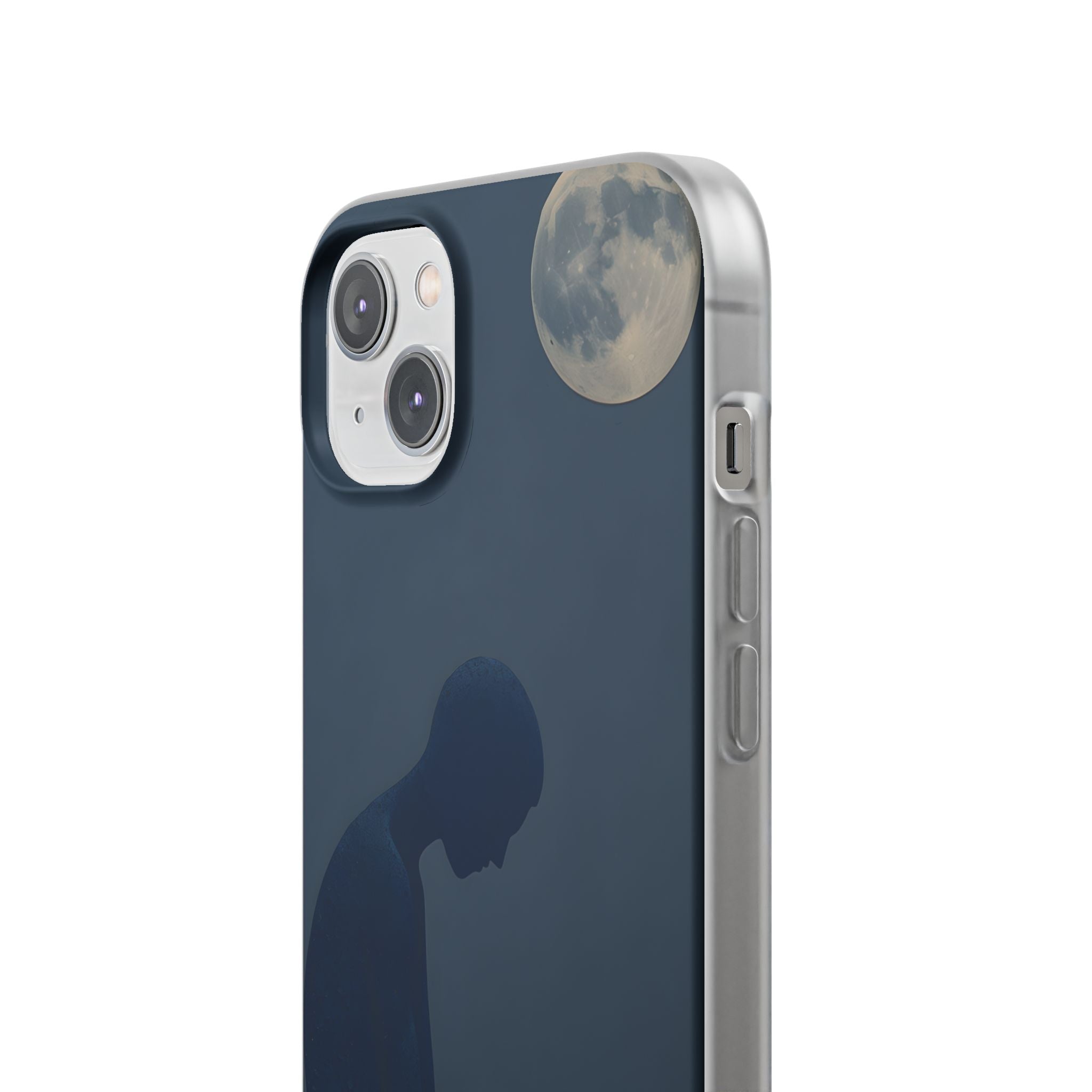 Obsidian Lunar Orb · Soft Phone Case for iPhone