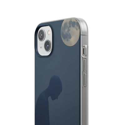 Obsidian Lunar Orb · Soft Phone Case for iPhone