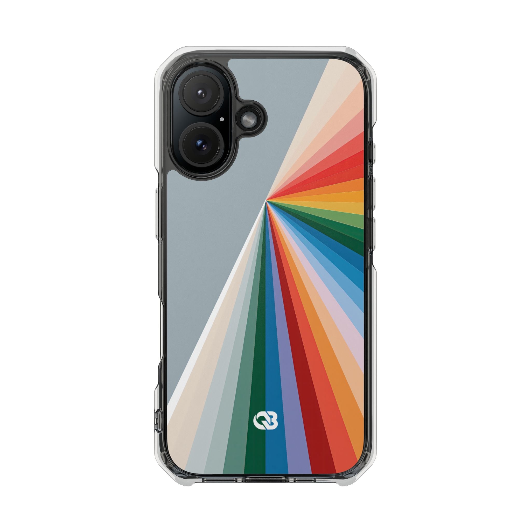 Grey Impact MagSafe Phone Case for iPhone - Slate Prism Burst