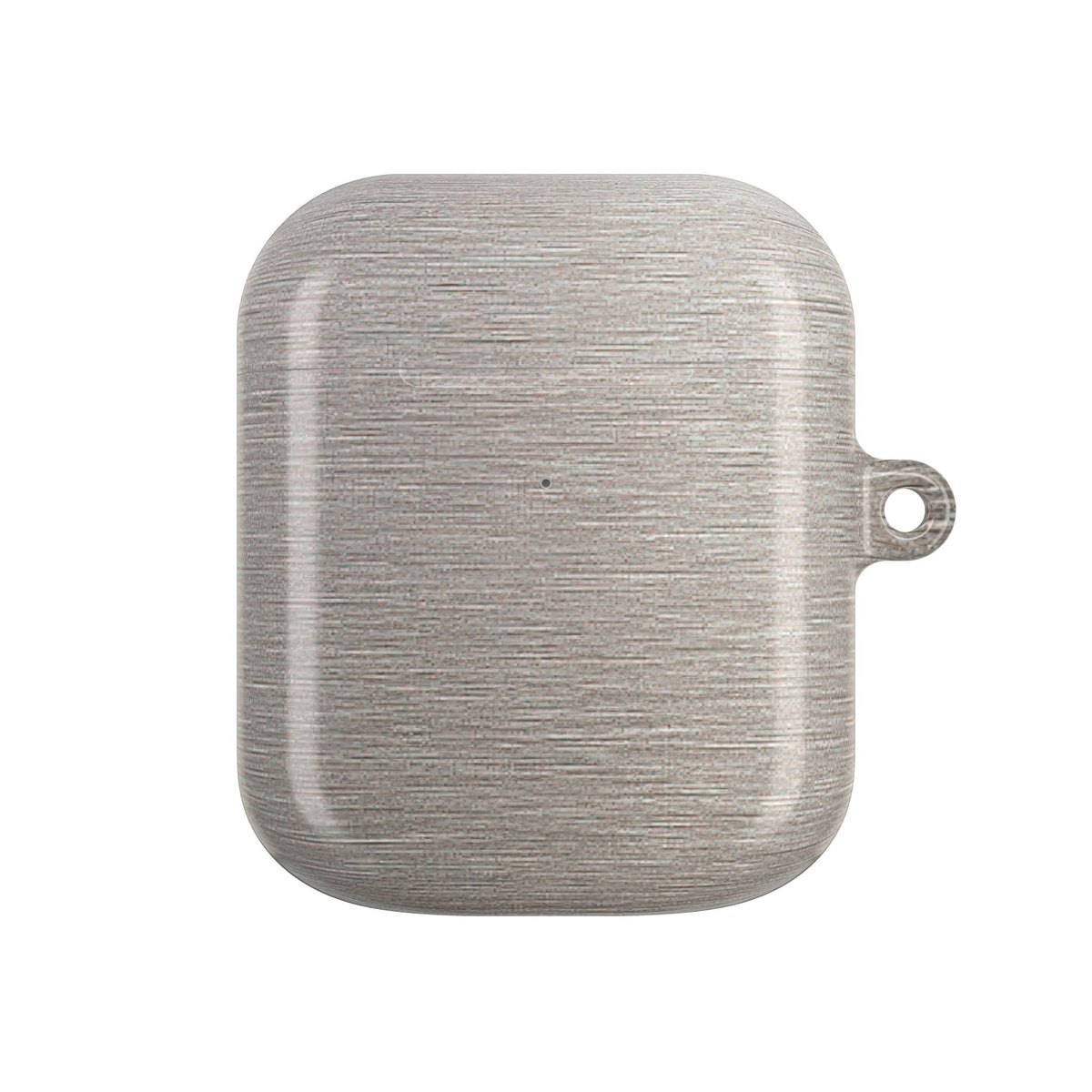 Brushed Silver Alloy · Hard Case for AirPods & AirPods Pro · Silver