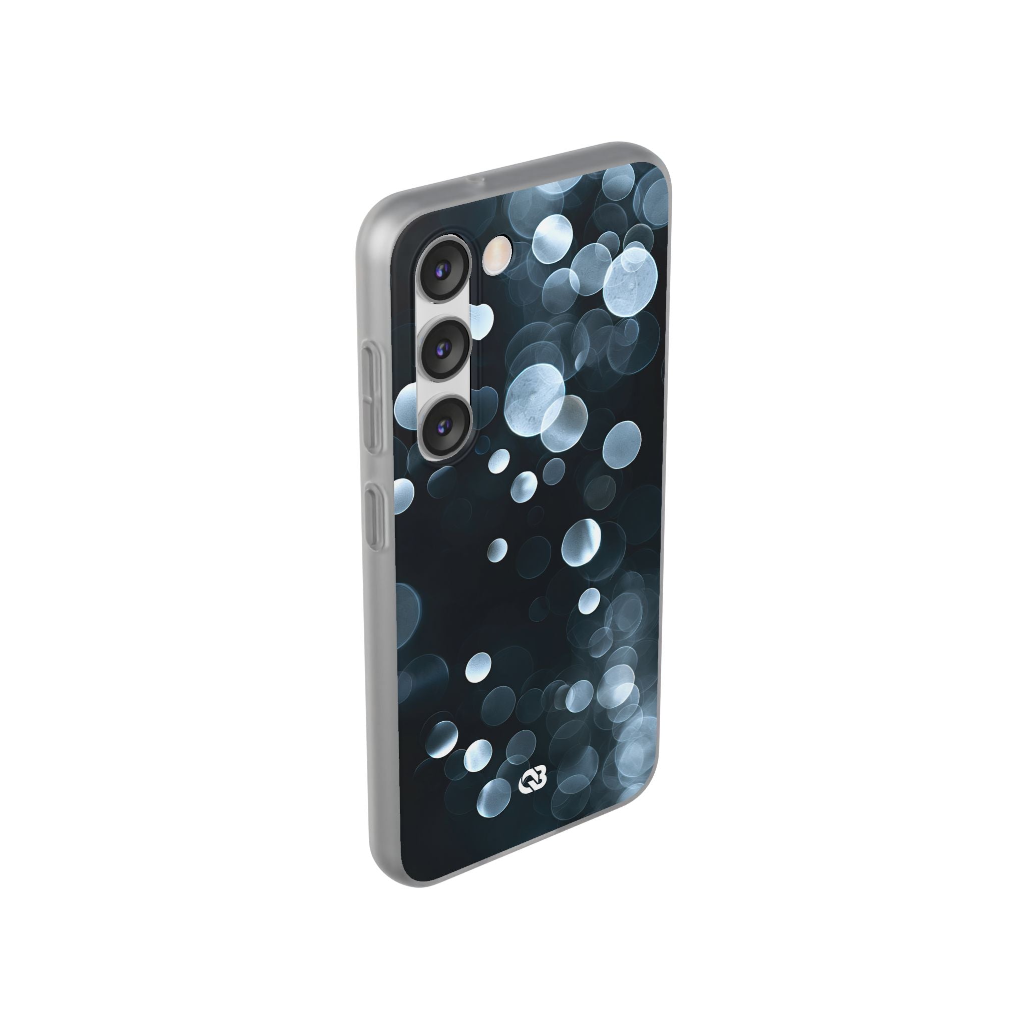 Black Lite Phone Case for Samsung - Silver Orbit Glow