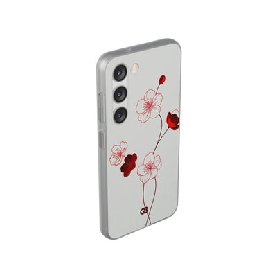 Red Lite Phone Case for Samsung - Kyoto Ember Bloom