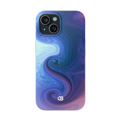 Azure Fluid Swirl · Lite Phone Case for iPhone ·  Blue