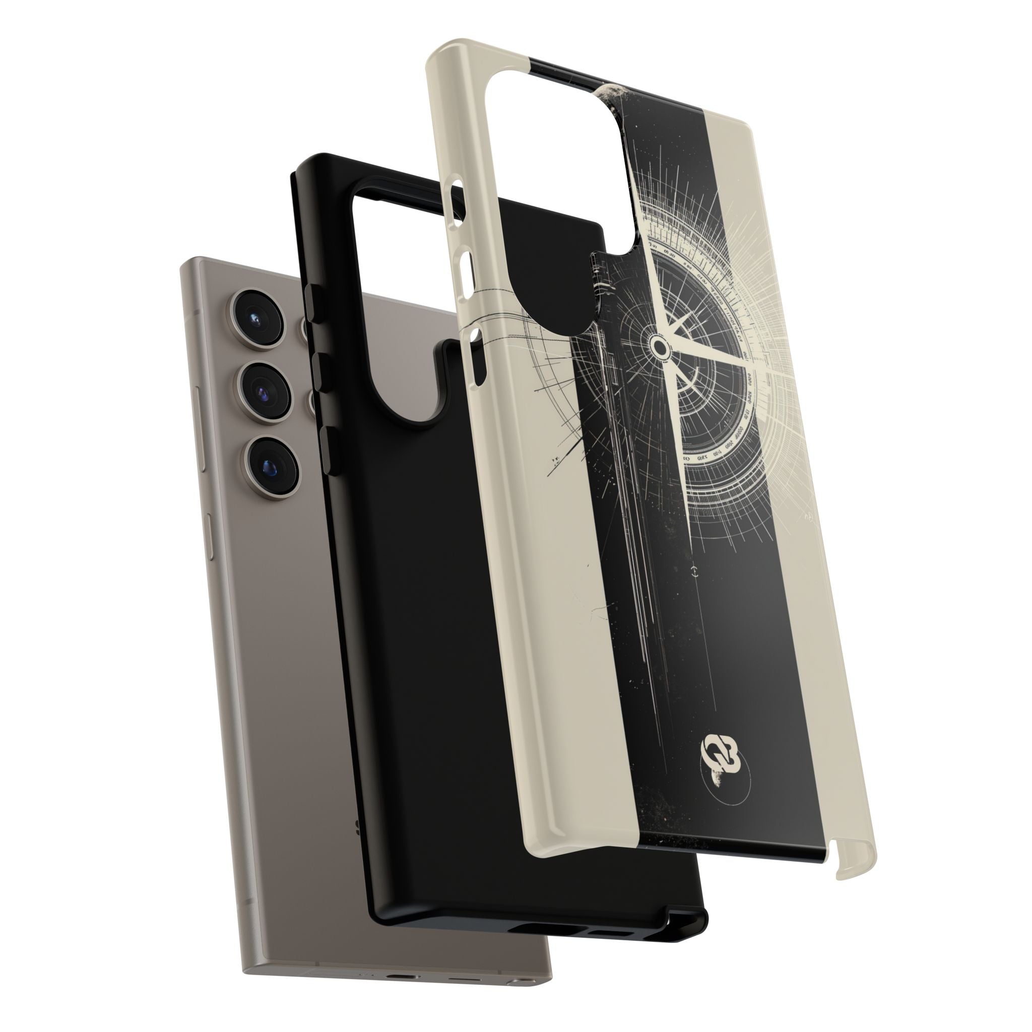 Beige Tough Phone Case for Samsung - Zenith Vector Spire