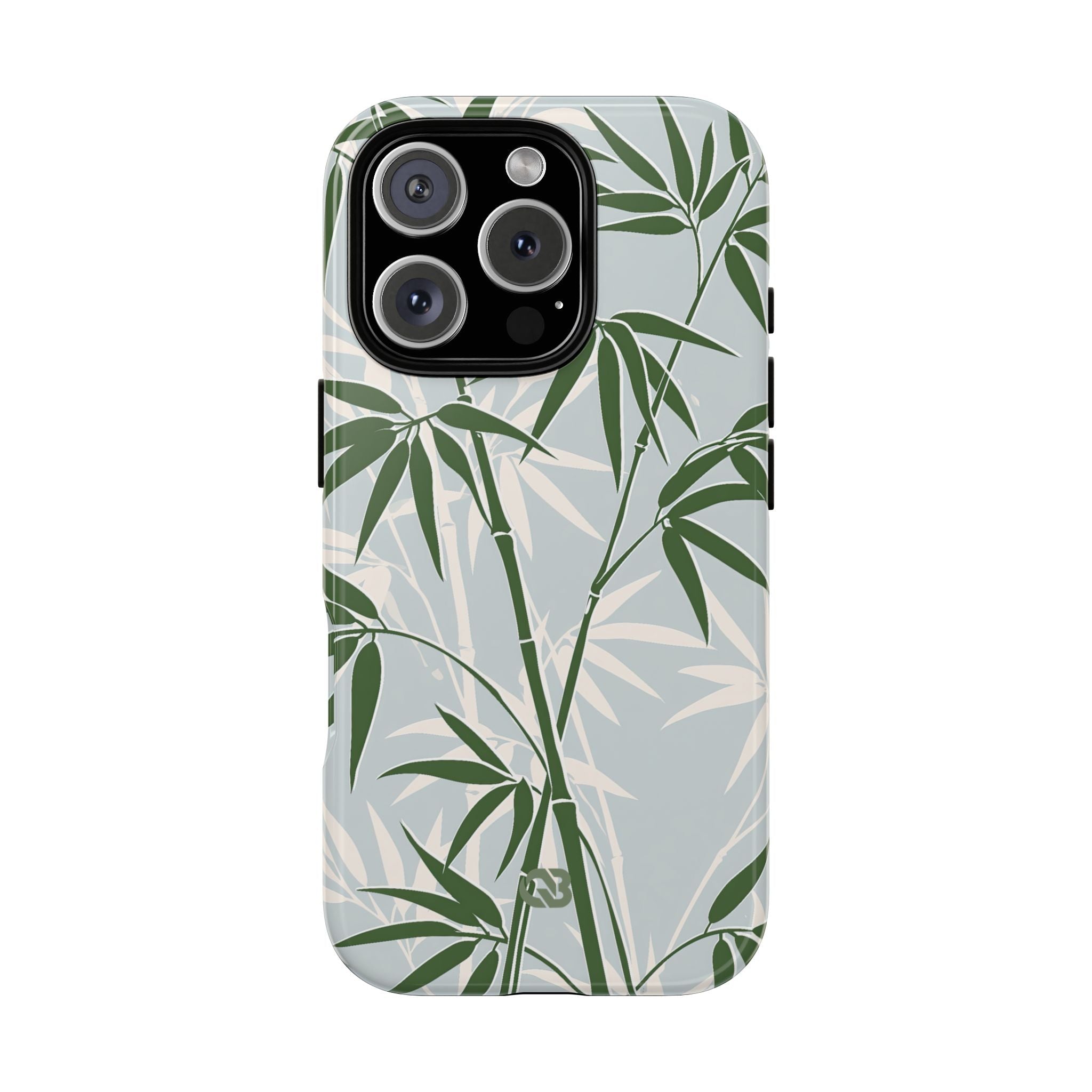 Green Tough Phone Case for iPhone - Kyoto Bamboo Canopy