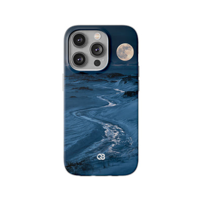 Arctic Moon Drift · Lite Phone Case for iPhone ·  Blue