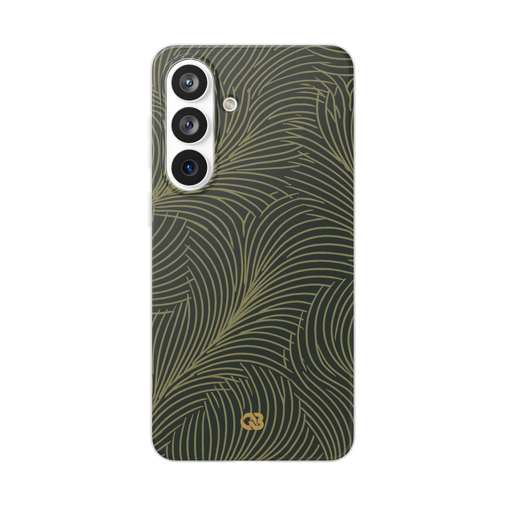 Green Lite Phone Case for Samsung - Dark Olive Plume