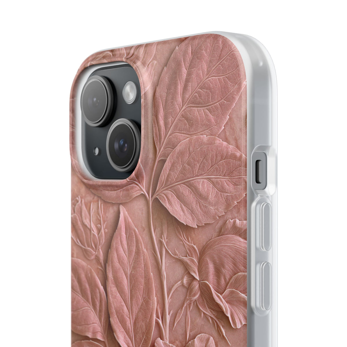 Blush Rose Relief · Lite Phone Case for iPhone ·  Pink