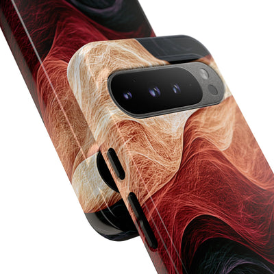 Ember Wave Dispersion · Tough Phone Case for Pixel ·  Red