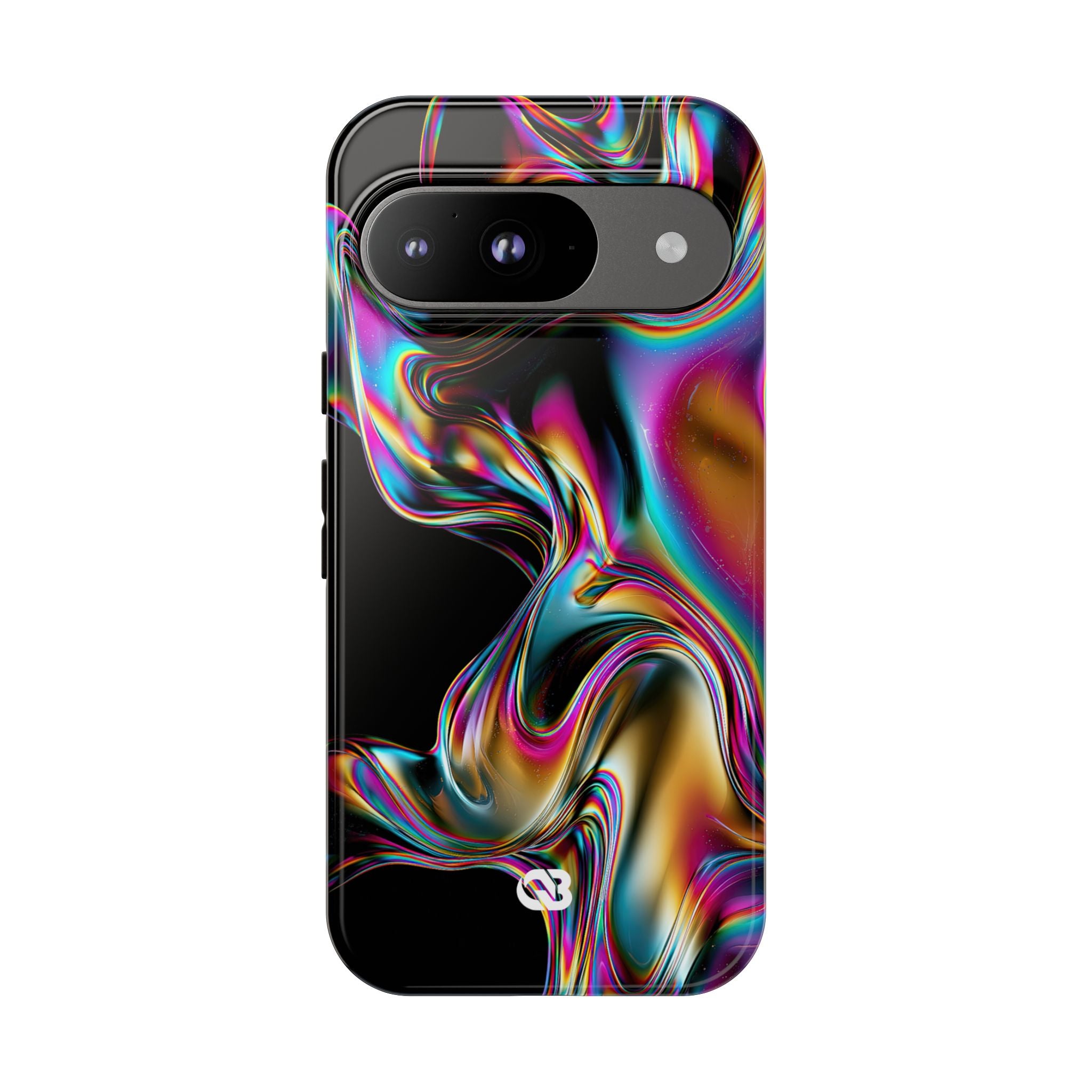 Purple Tough Phone Case for Google Pixel - Liquid Neon Chrome