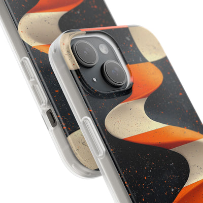 Orange Grit Twist · Coque de téléphone Soft pour iPhone