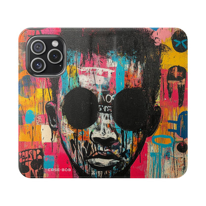 Black Orb Face - iPhone 15 Pro Case - Wallet