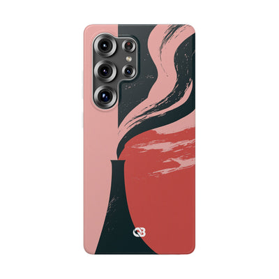 Pink Lite Phone Case for Samsung - Cinder Rose Plume