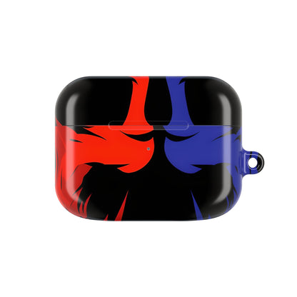 Dual Skulls RedBlue - AirPods Cover