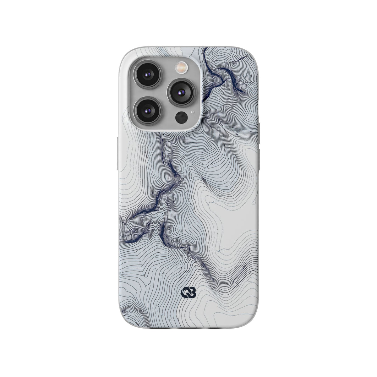 Nordic Ridge Contour · Lite Phone Case for iPhone ·  White