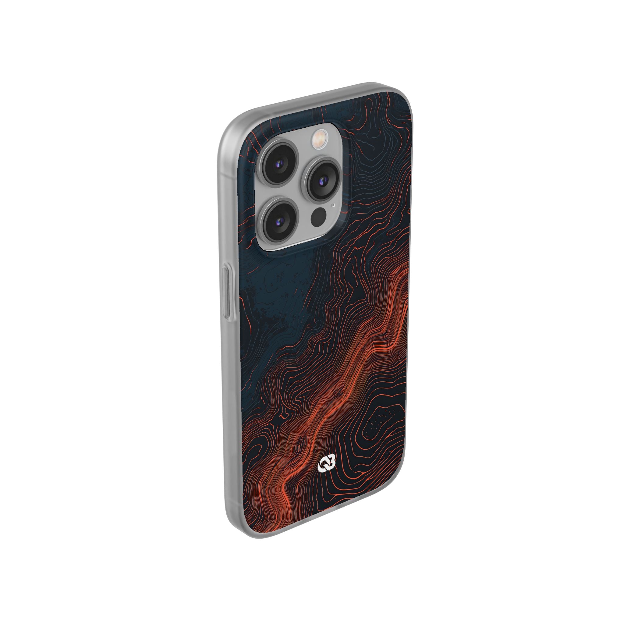 Black Lite Phone Case for iPhone - Volcanic Basalt Map