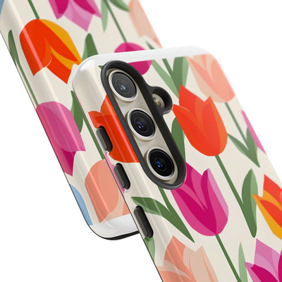 Vibrant Petal Grid · Tough Capa para Samsung