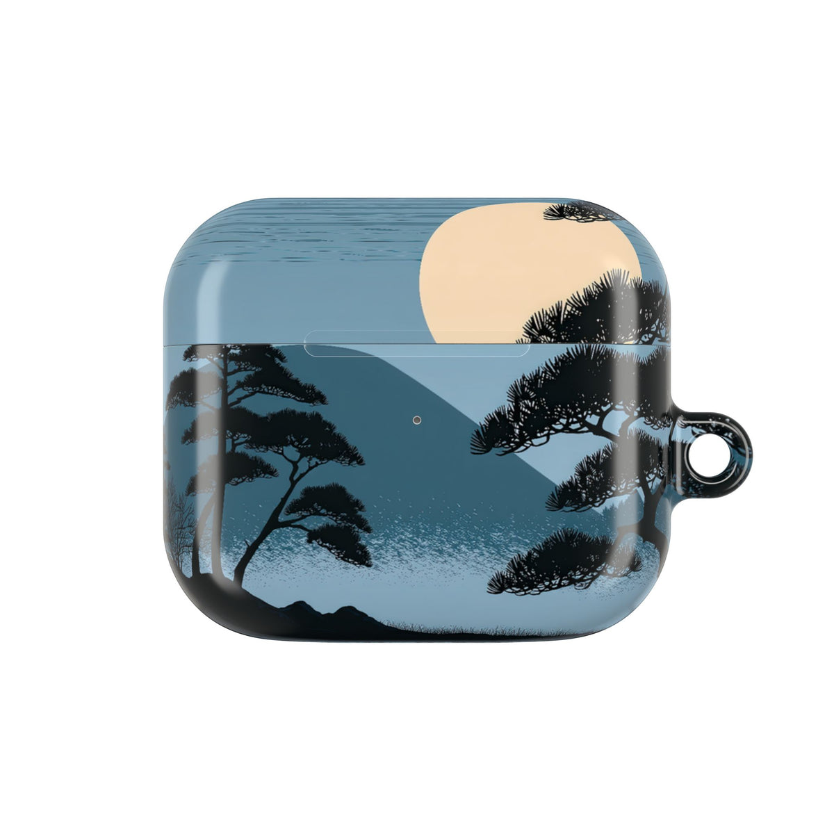 Moonlit Pine Horizon · Hard Case for AirPods & AirPods Pro · Blue