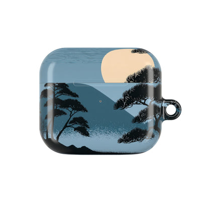 Moonlit Pine Horizon · Hard Case for AirPods & AirPods Pro · Blue