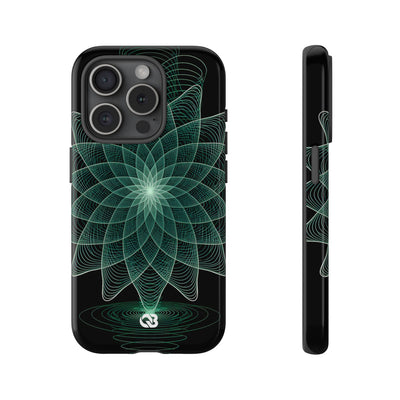 Verdant Harmonic Bloom · Tough Phone Case for iPhone · Black