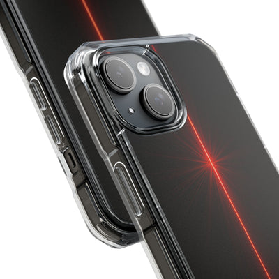 Red Impact MagSafe Phone Case for iPhone - Crimson Flare Vector