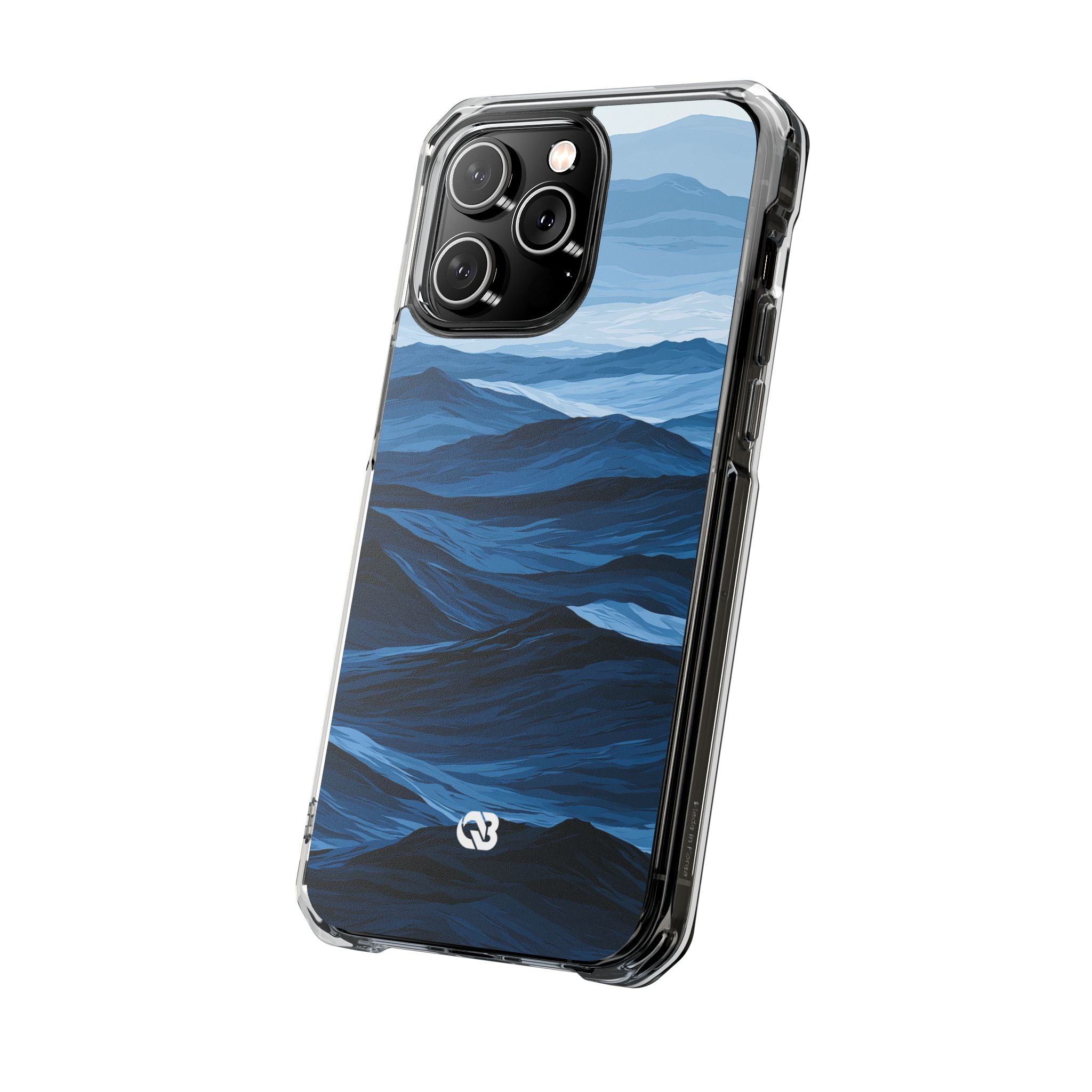 Blue Impact MagSafe Phone Case for iPhone - Cobalt Ridge Tides