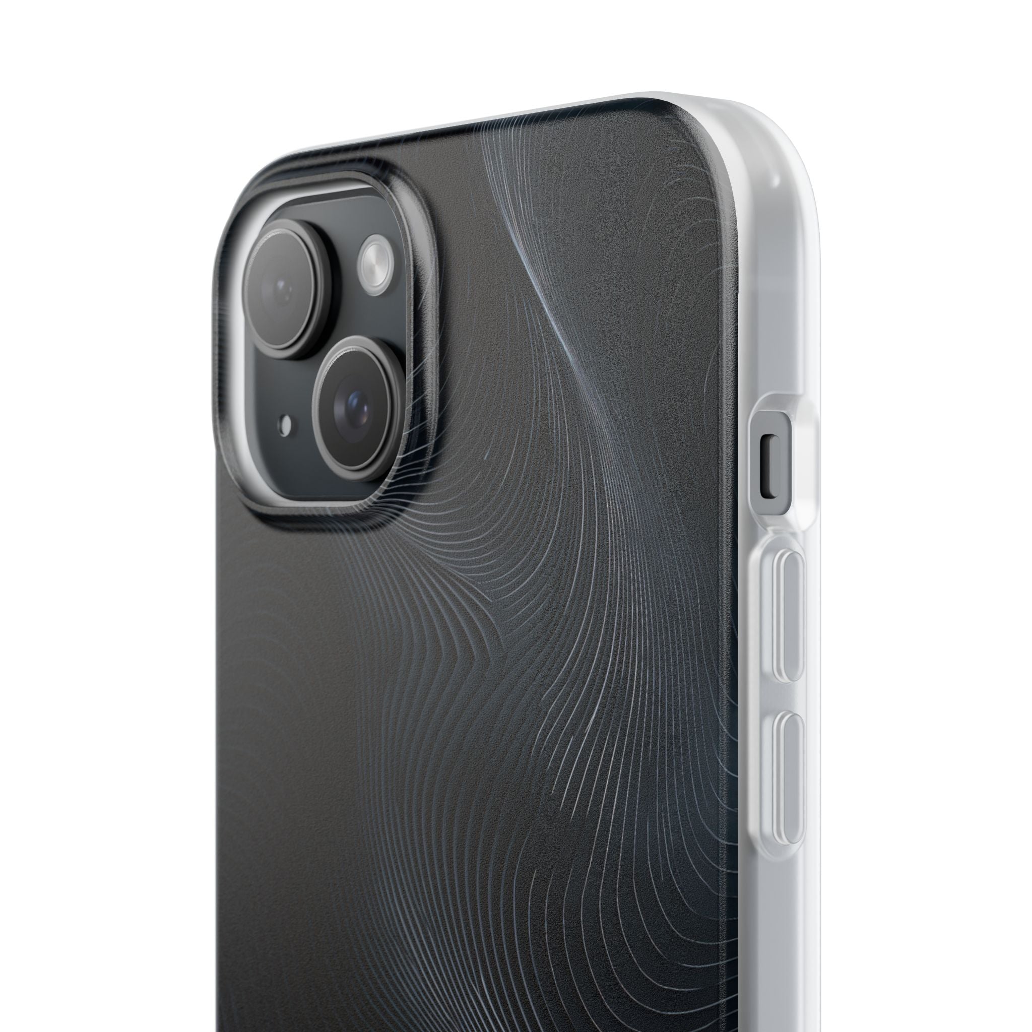 Black Lite Phone Case for iPhone - Obsidian Ridge Flux