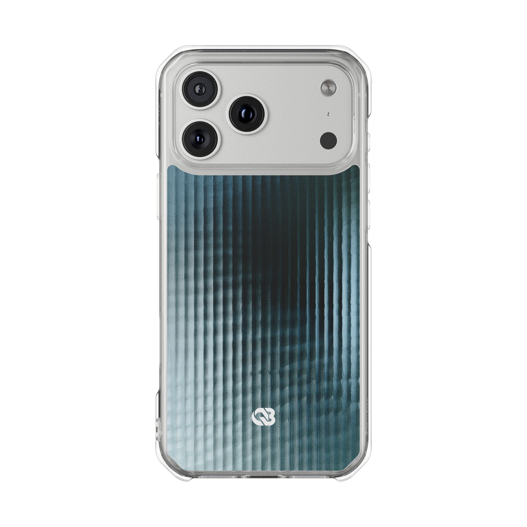 Blue Impact MagSafe Phone Case for iPhone - Glacial Reeded Glass