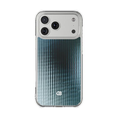 Blue Impact MagSafe Phone Case for iPhone - Glacial Reeded Glass