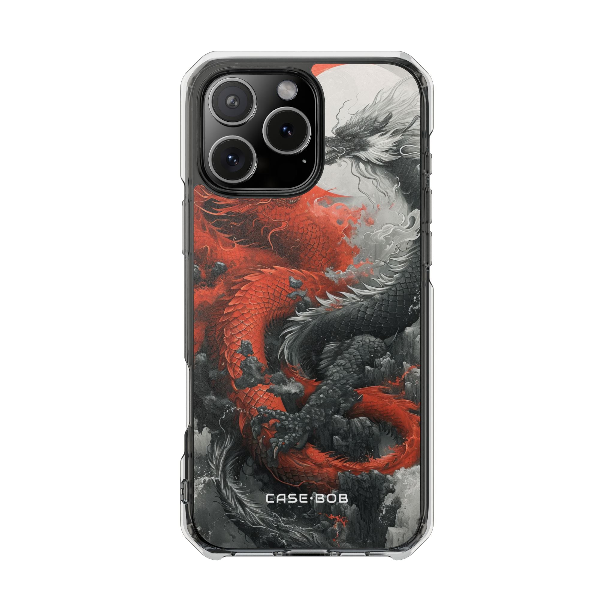 Twin Dragons Crimson iPhone 16 Pro Max Case - Impact