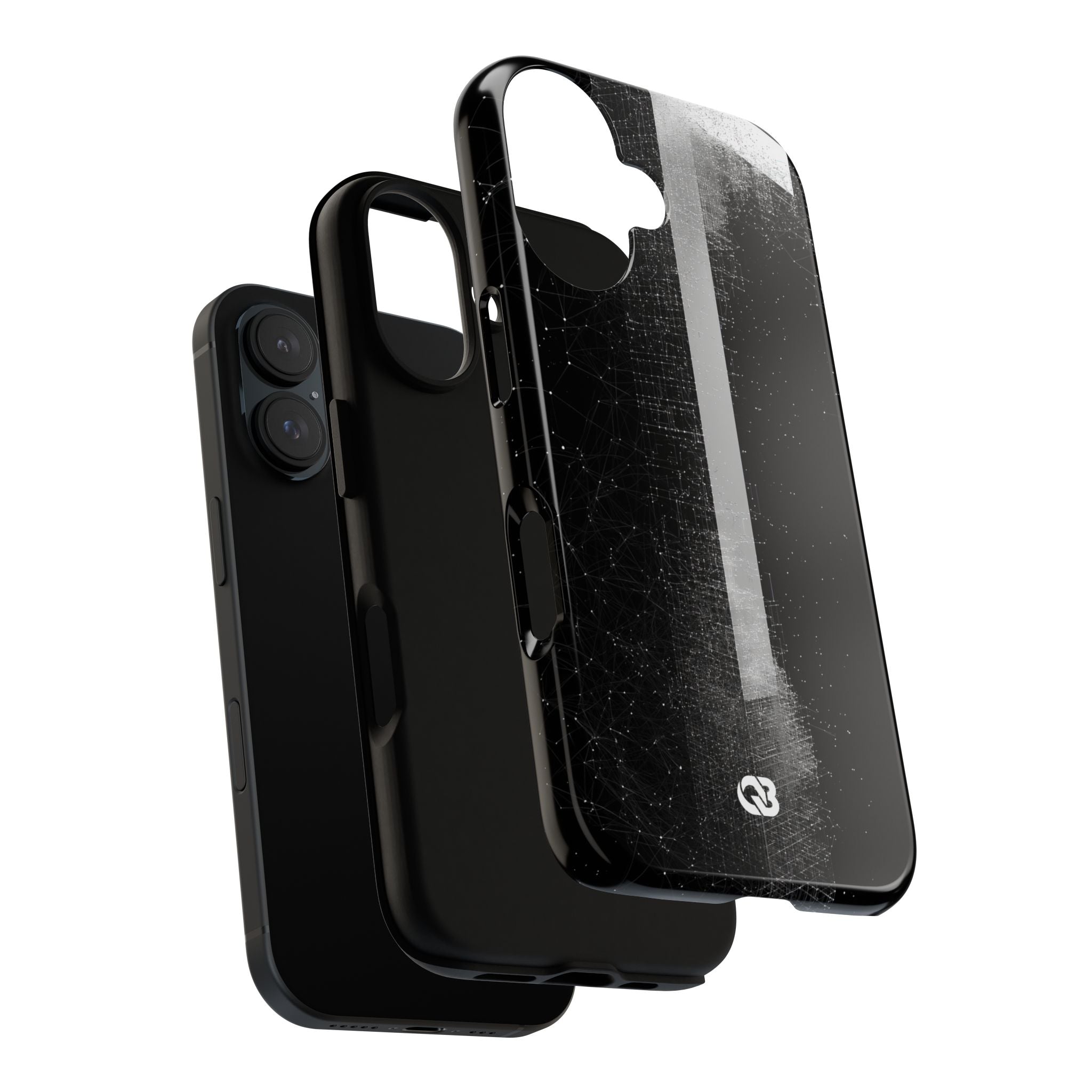 Black Tough Phone Case for iPhone - Vector Core Monolith