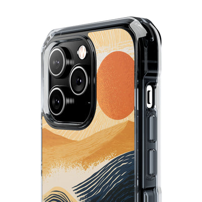 Blue Impact MagSafe Phone Case for iPhone - Kyoto Cresting Tide